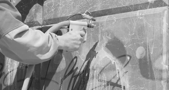 Leave it to the experts to remove graffiti